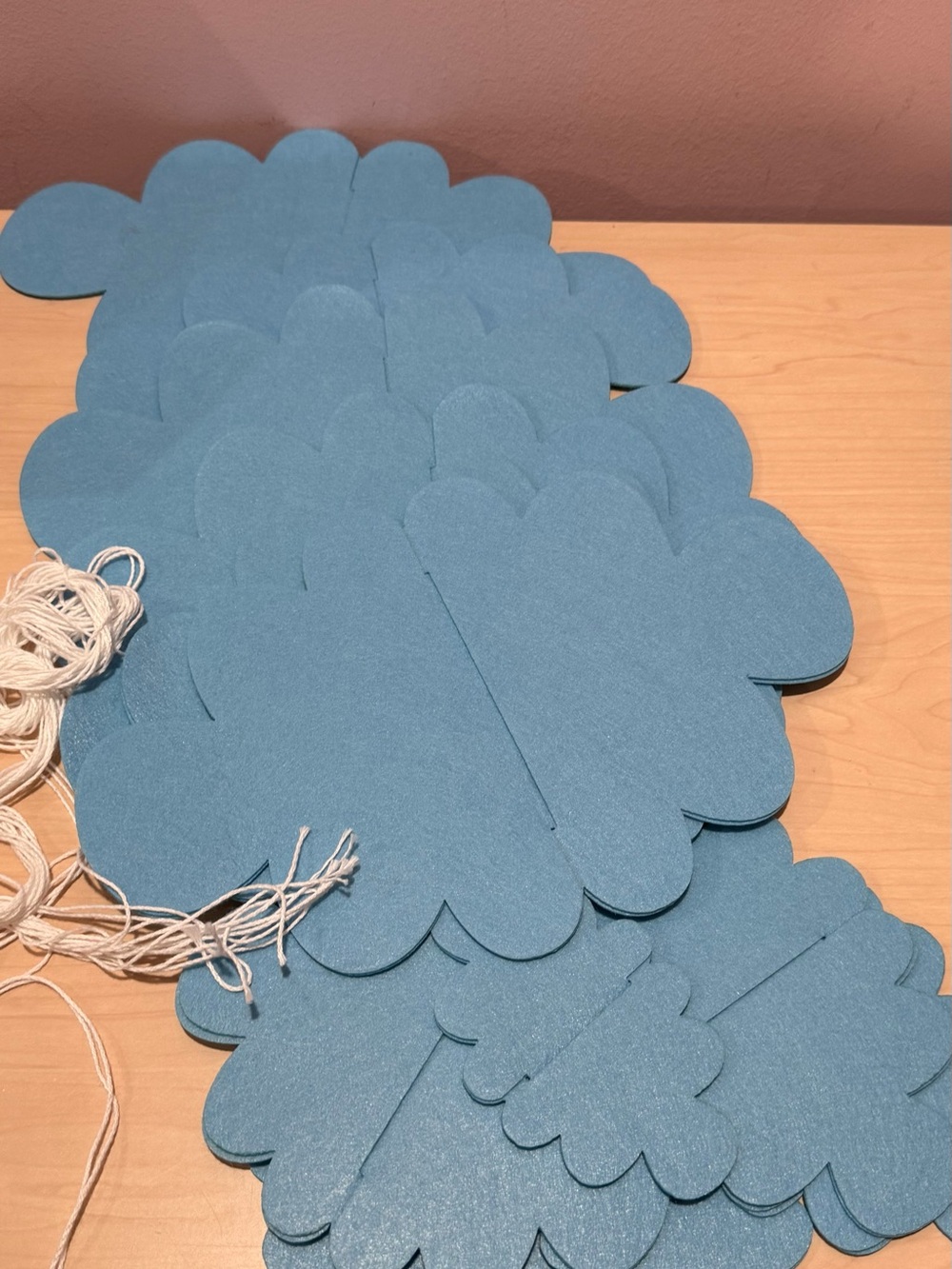 16 pcs 3D cloud ceiling decoration